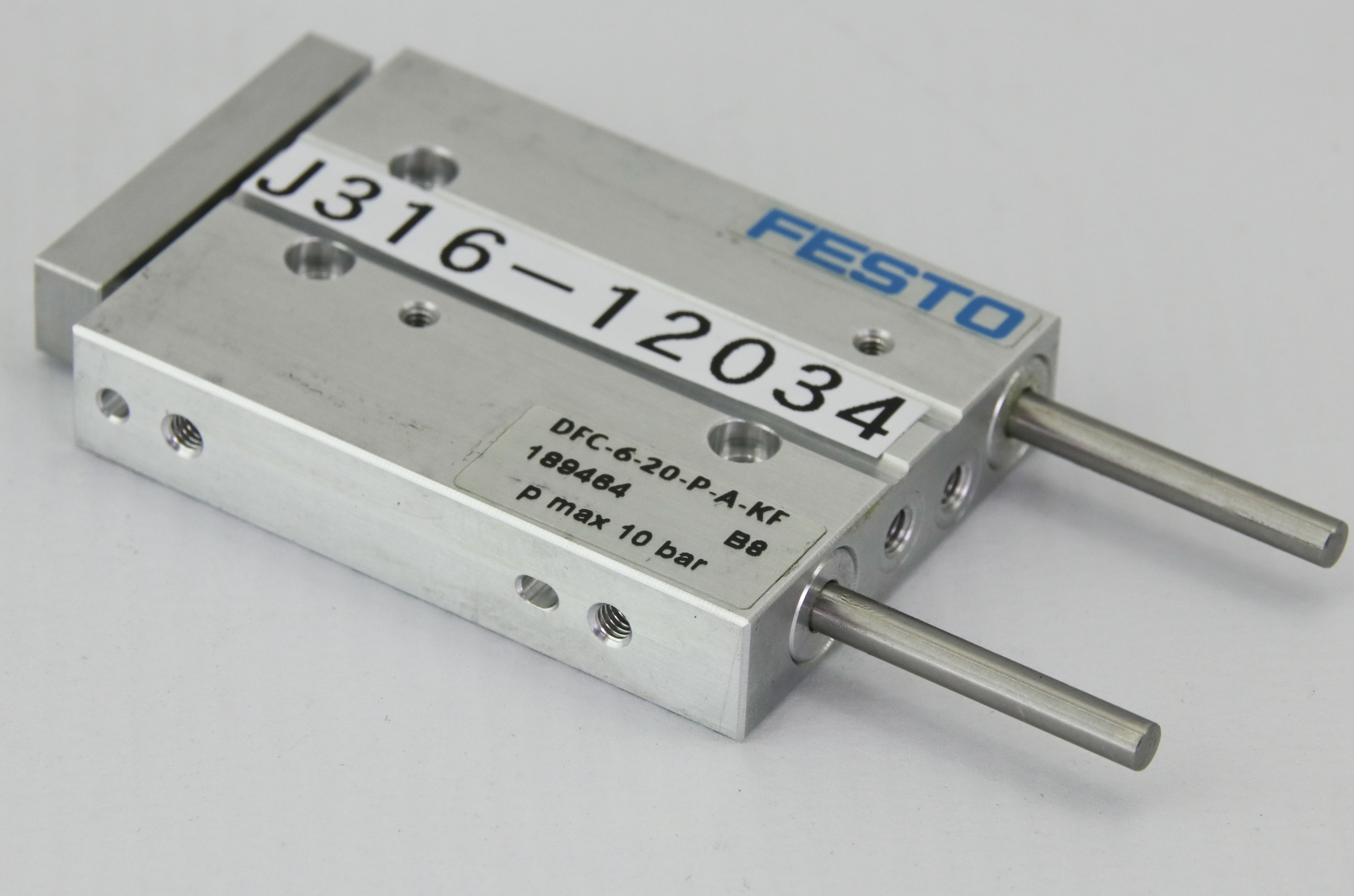 スチール製 12034 FESTO MINI GUIDED CYLINDERS DFC, P/N: 189464 (NEW) DFC-6-20